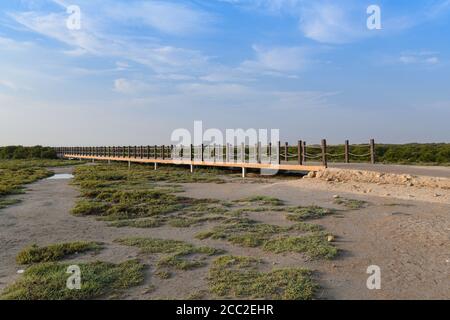 Beautiful aerial view of purple island Stock Photo