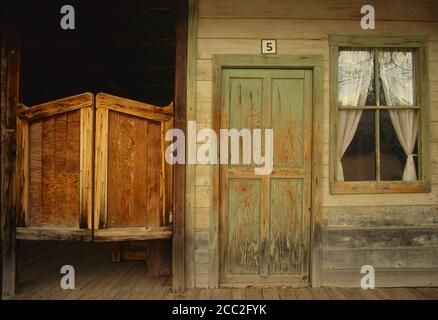 Cochise County  AZ / NOV  Rustic details at the OK Corral in Tombstone. Stock Photo