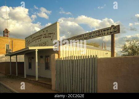 Cochise County  AZ / NOV  Fry's Photography and Ok Corral in Tombstone. Stock Photo