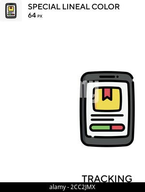 Tracking Special lineal color icon. Illustration symbol design template ...