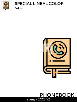 Phonebook Special lineal color vector icon. Phonebook icons for your business project Stock Vector