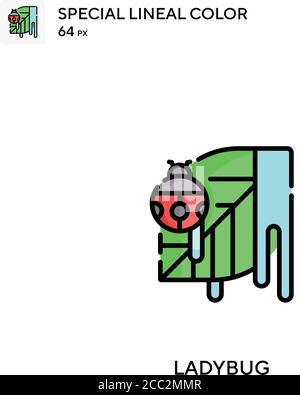 Leaf insect Special lineal color icon. Illustration symbol design ...