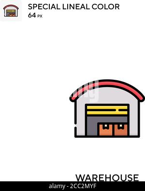 Warehouse Special lineal color vector icon. Warehouse icons for your business project Stock Vector