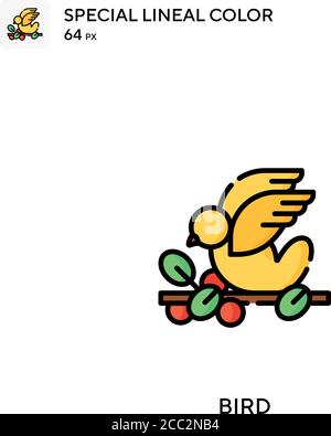 Bird Special lineal color vector icon. Bird icons for your business project Stock Vector