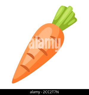 Illustration of stylized carrot. Stock Vector