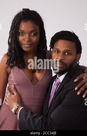 Romantic Black couple together Stock Photo - Alamy