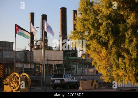 Middle Of The Gaza Strip, The Gaza Strip, Palestine. 17th Aug, 2020. Gaza power plant in the middle of the Gaza Strip, the power plant will stop operating due to lack of fuel as a result of the Israeli closure of Karm Abu Salem crossing, escalation between Gaza and Israel breakout science few days. Credit: Hassan Jedi/Quds Net News/ZUMA Wire/Alamy Live News Stock Photo