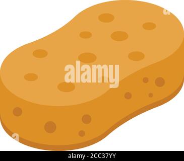 Bath sponge icon, isometric style Stock Vector