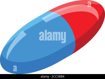 Gluttony capsule icon, isometric style Stock Vector