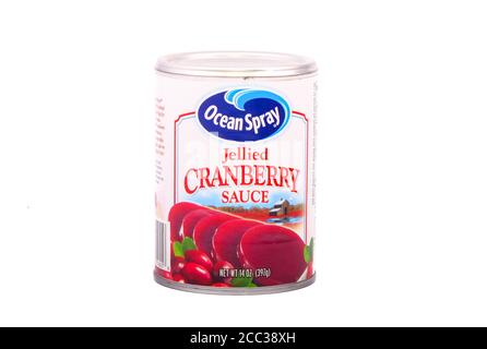 Jellied Cranberry Sauce Stock Photo