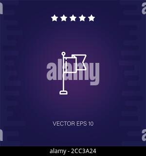flags vector icon modern illustration Stock Vector