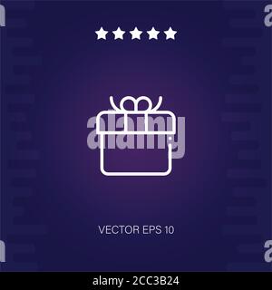 gift vector icon modern illustration Stock Vector