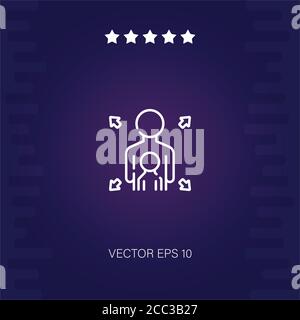 willpower vector icon modern illustration Stock Vector