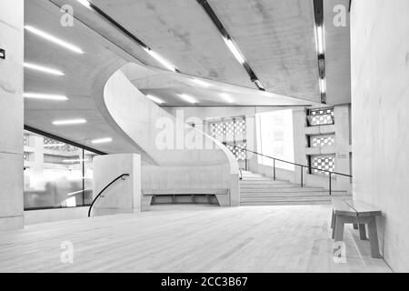 Tate Modern interior of the Blavatnik building. Stock Photo