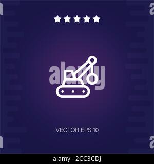 demolition vector icon modern illustration Stock Vector