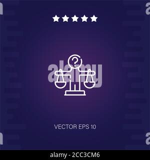morality vector icon modern illustration Stock Vector