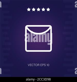 hanging dry vector icon modern illustration Stock Vector