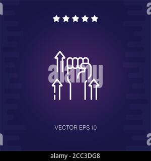 willpower vector icon modern illustration Stock Vector
