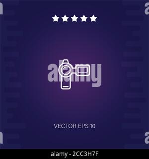 frontal video camera vector icon modern illustration Stock Vector