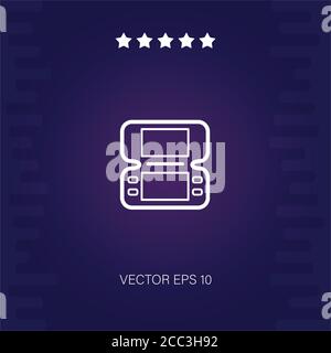 gameboy console vector icon modern illustration Stock Vector
