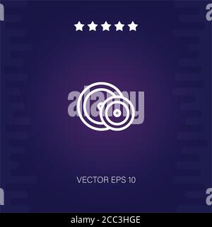 iron shoots vector icon modern illustration Stock Vector
