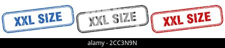 xxl size stamp. xxl size rectangular stamp isolated on white background