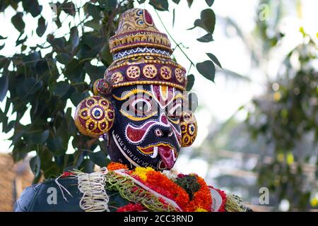 Padayani- Traditional Folk Dance Of Kerala Stock Photo - Alamy