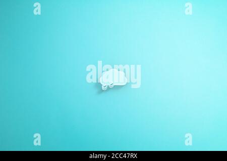 Rainy day icon in blue background. 3D rendering. Stock Photo