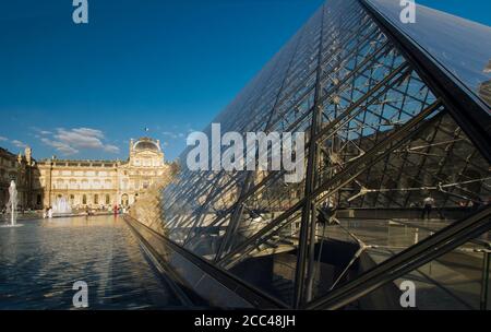 Louvre. Pavillon Sully. The Louvre Museum (French: Musée du Louvre) is one of the largest and most popular art museums in the world. The Museum is loc Stock Photo