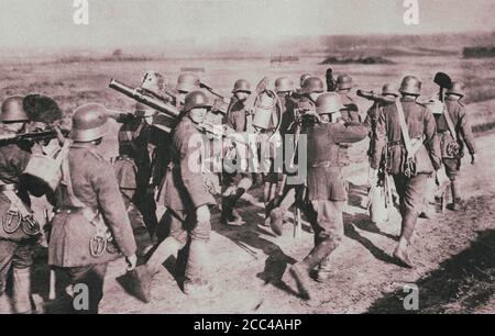 WWI, German Troops, Second Battle of the Marne, 1918 Stock Photo - Alamy