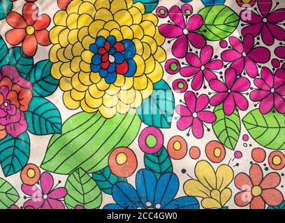 Vintage floral pattern wallpaper texture 01 Stock Photo
