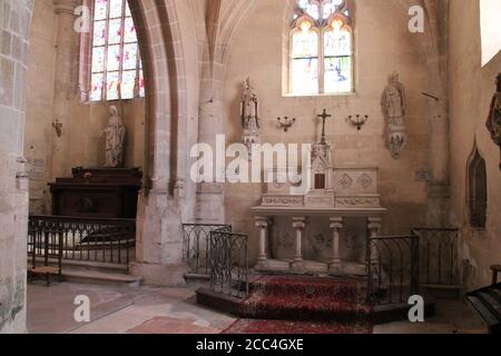 saint-ferreol church in saint-fargeau in france Stock Photo