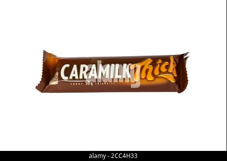Caramilk Thick chocolate bar made by Cadburys Canada. Stock Photo