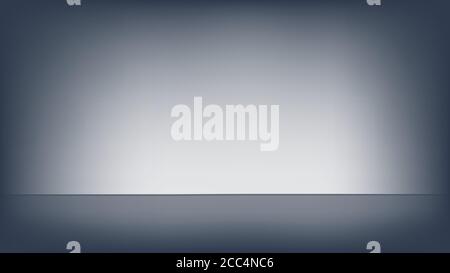 Empty black studio room. Vector template used as background for display your products. Banner for advertise product on website. Stock Vector