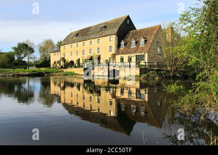 The Watermill at Water Newton village; river Nene; Cambridgeshire; England; UK Stock Photo