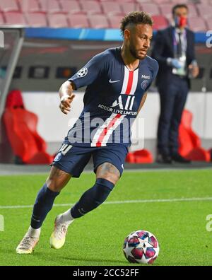 Lisbon, Lissabon, Portugal, 18th August 2020.  NEYMAR, PSG 10  in  the semifinal match UEFA Champions League, final tournament RB LEIPZIG - PARIS SG 0-3 in season 2019/2020,  Photographer: © Peter Schatz / Alamy Live News / Frank Hoermann/ SVEN SIMON/ Pool   - UEFA REGULATIONS PROHIBIT ANY USE OF PHOTOGRAPHS as IMAGE SEQUENCES and/or QUASI-VIDEO -  National and international News-Agencies OUT Editorial Use ONLY Stock Photo