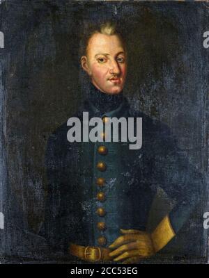 Charles XII (1682-1718), King of Sweden, portrait painting by after David von Krafft, 1700-1750 Stock Photo