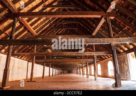 Padmanabhapuram Palace is a travancore era ancient palace in Padmanabhapuram village near Kanyakumari in Tamil Nadu in India Stock Photo