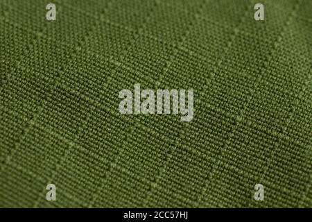 Green texture tissue background, close-up textile cloth Stock Photo
