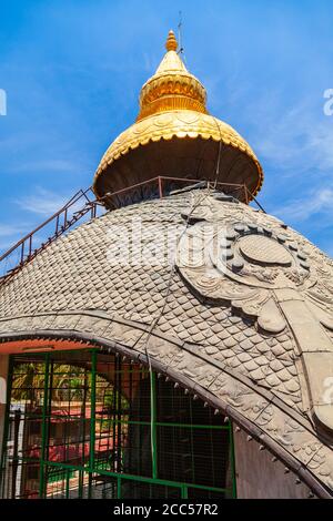 Sri Prasanna Veeranjaneya Swamy Temple is a hindu temple located in Bangalore city in India Stock Photo