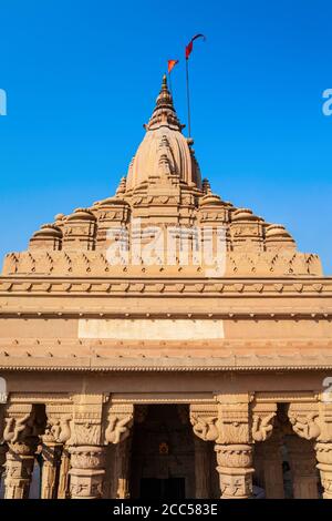 Shiva Temple is located at the Ganges river in Varanasi city, Uttar Pradesh state, North India Stock Photo