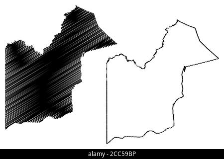 Orange Walk District (Belize, Districts of Belize) map vector ...