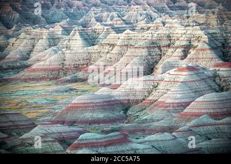 Rock Formations in the South Dakota Badlands Stock Photo
