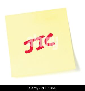 Conceptual 3 letter acronym abbreviation JIC (Just In Case) on ...