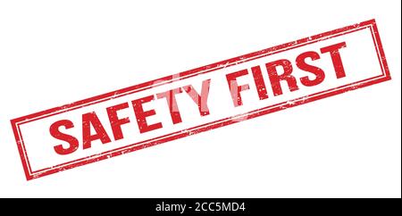 safety first stamp. sign. seal Stock Vector Image & Art - Alamy