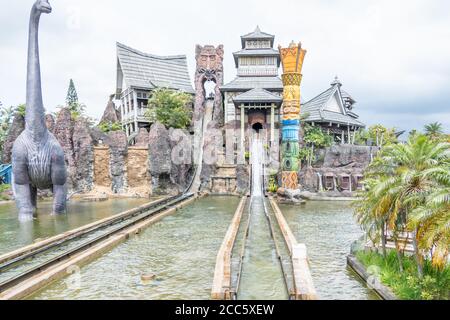 HSINCHU, TAIWAN - JUNE 28, 2020: Leofoo Village Theme Park, a theme park in Guanxi Township, Hsinchu County Stock Photo