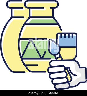 Handicraft RGB color icon Stock Vector