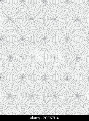 Vector seamless pattern. Modern stylish repeating texture in form of spiderweb Stock Vector