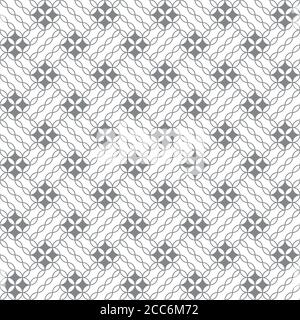 Seamless pattern. Modern stylish texture. Regularly repeating original geometric ornament with ovals, ellipses, rhombuses, diamonds, circles. Vector e Stock Vector