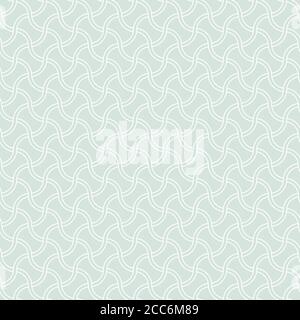 Vector seamless pattern. Modern stylish texture with intersecting thin waved lines which form regularly repeating tiled linear grid. Abstract geometri Stock Vector